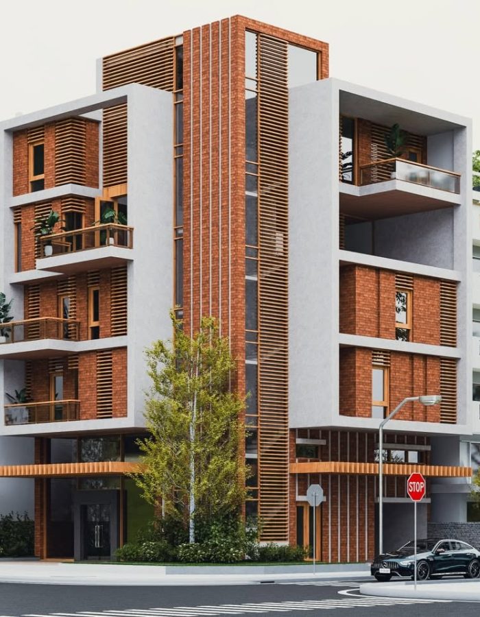 Corner Plot Apartments —a modern build on a busy Nairobi corner completed —October 2024.